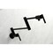 Kingston Brass KS4100CKL Kaiser Wall Mount Pot Filler Faucet, Matte Black KS4100CKL - alternate 5